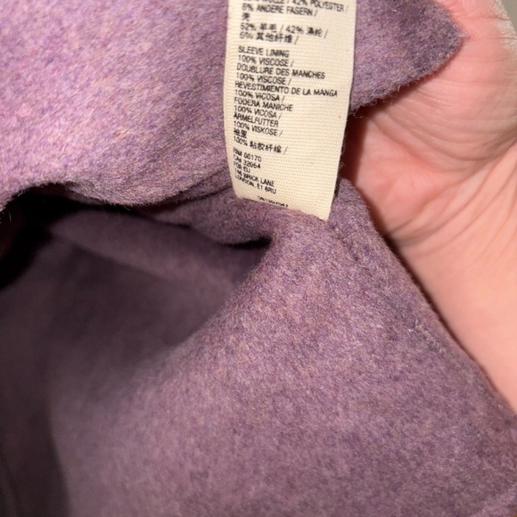 Free people long trench coat! Plum color style many ways!Size L runs big! - Picture 8 of 9